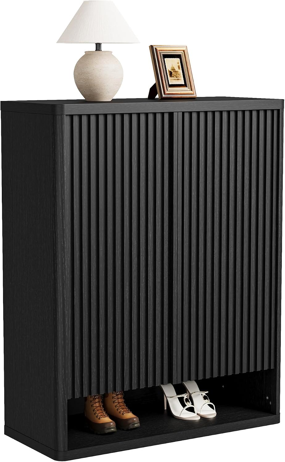 Garvee 31.5Inch Shoe Cabinet, Large Shoe Storage Cabinet with Adjustable Shel...