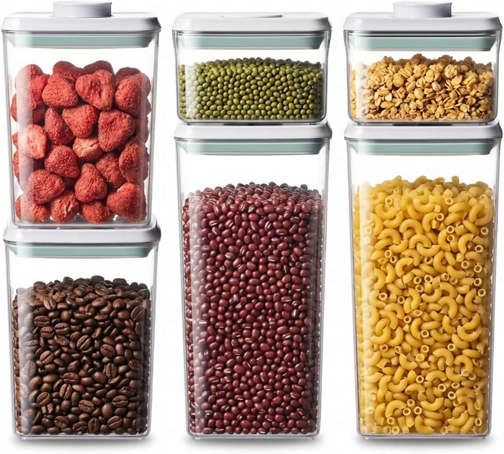 Pop Airtight Food Storage Containers with Lids Stackable Containers for Kitch...