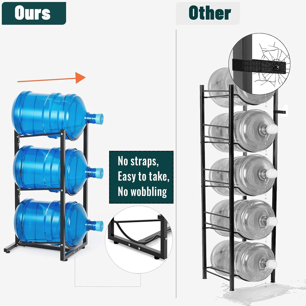 5 Gallon Water Jug Holder : 3 Tier Water Jug Stand Holder