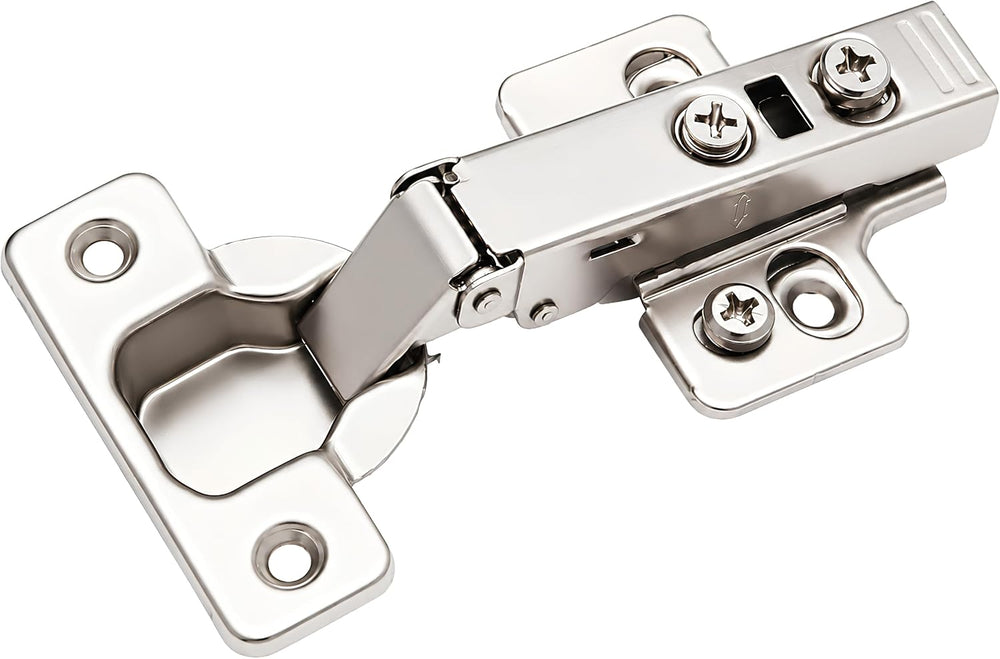Berta, 100-Pack Full Overlay 110° Soft-Close Frameless Cabinet Hinges