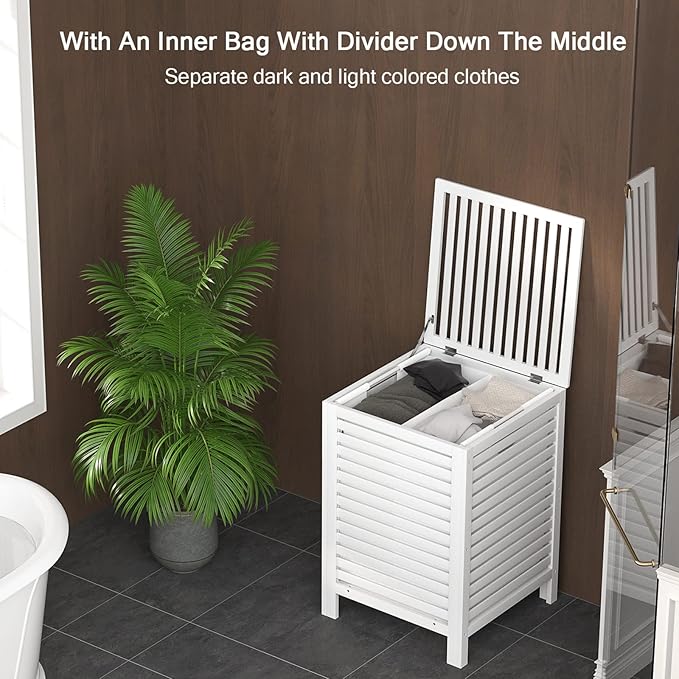 Homykic Bamboo Laundry Hamper