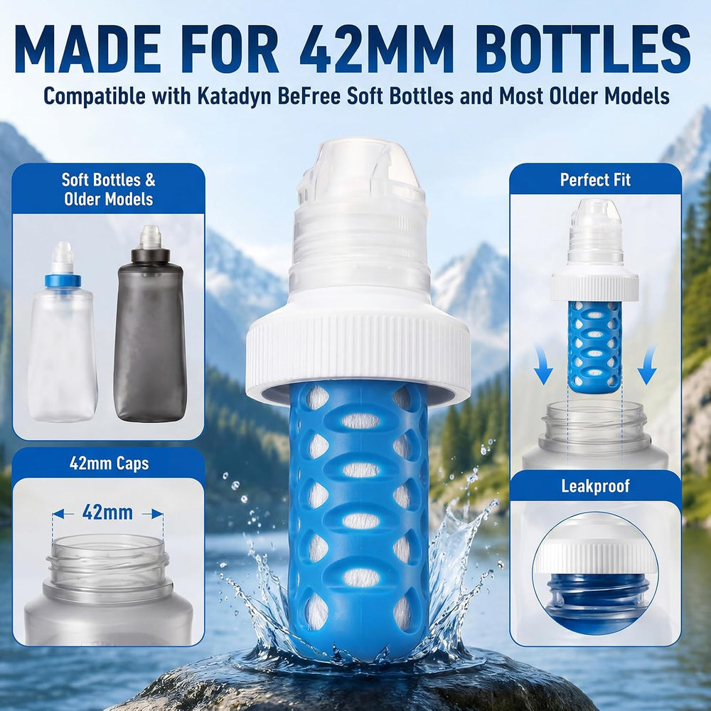 Hushee 1 Pcs Water Filter Cartridge Compatible with Katadyn Befree Bottles
