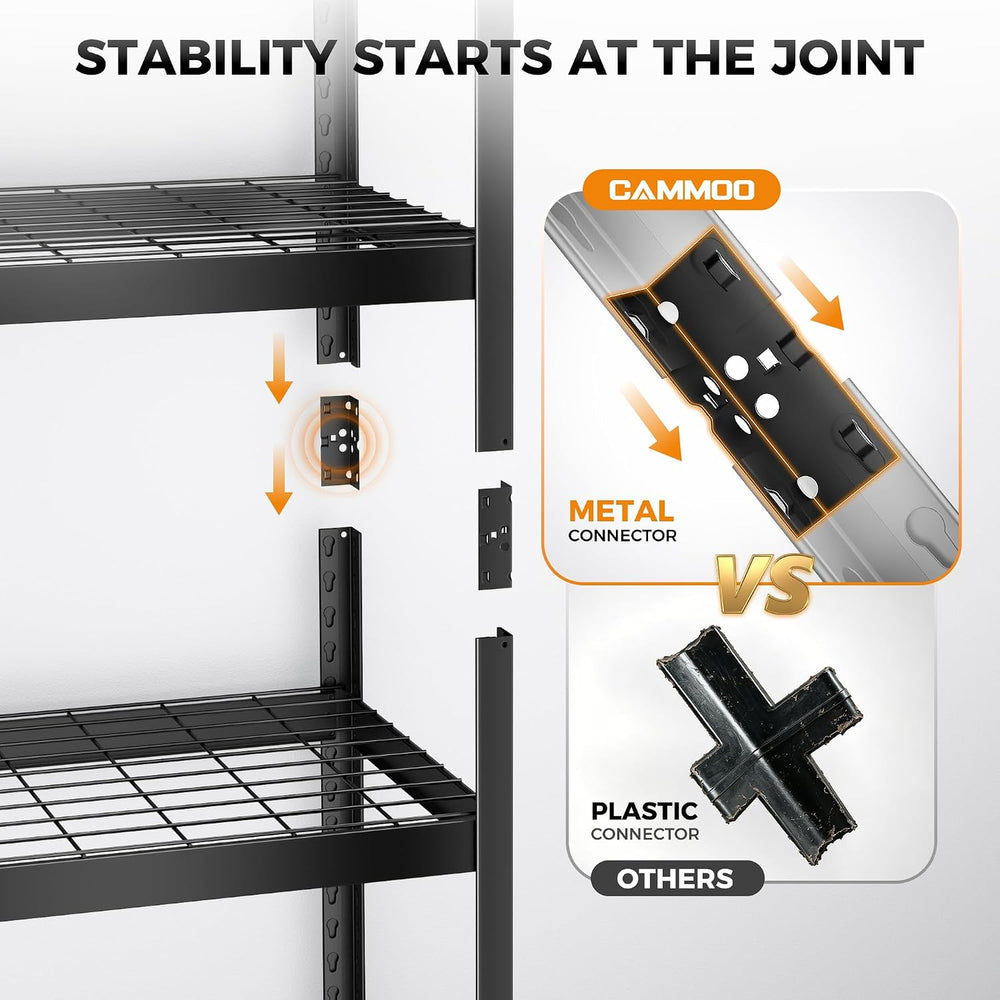 CAMMOO 3500LBS Storage Shelves, 5 Tier Wire Shelf 36" W x 16" D x 7...