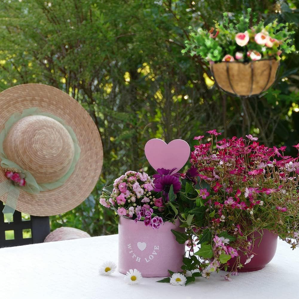 2PCS Hanging Basket Liners Coco Liner 20 Inch Round Coconut Coir Basket for P...