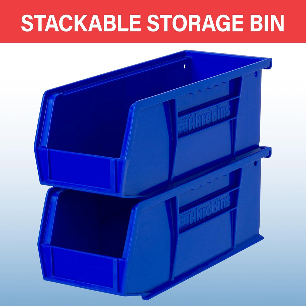 Akro-Mils 30224 AkroBins Plastic Storage Bins, 11"x 4"x 4", Cl...