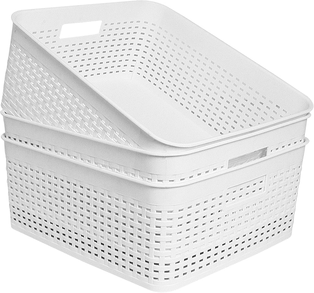 Soddeph Plastic Storage Baskets for Cabinets, Household Pantry Organization w...