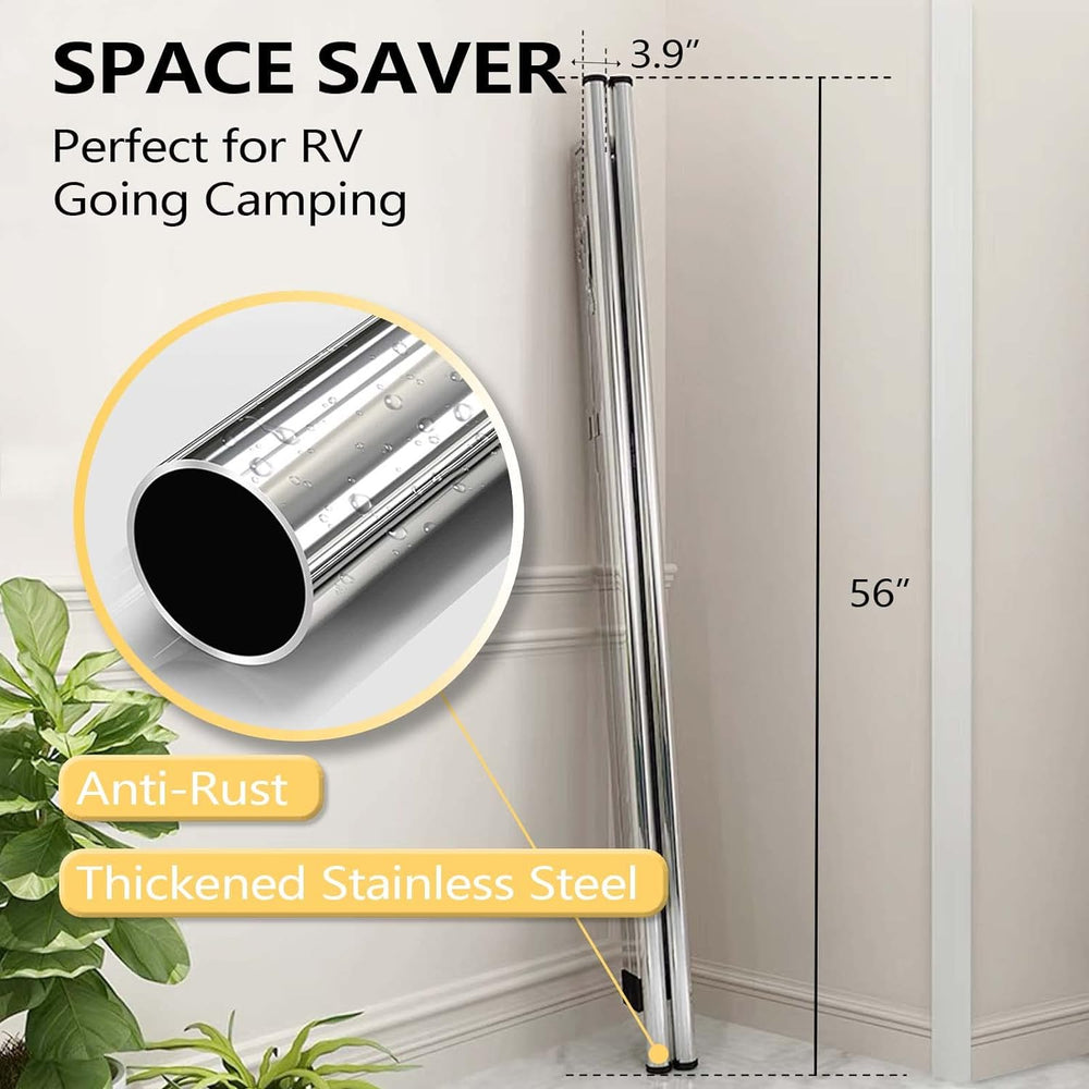 URYAN 95 Inches Clothes Drying Rack, Heavy Duty Stainless Steel Laundry Dryin...