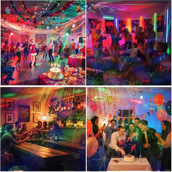 Disco Ball Party Lights Indoor Outdoor, Dj Lights Disco Ball Decor Party Stro...