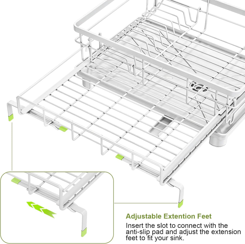 Dish Drying Rack - Extendable Dish Rack, Drying Rack Kitchen