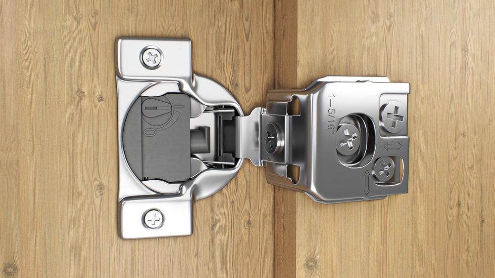 Berta 30-Pack, 1-5/16" 4D Overlay Soft Close Concealed Hinges for Face F...