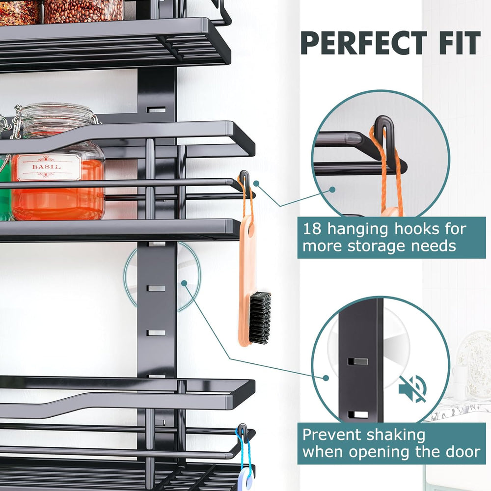 Eastherry Over The Door Pantry Organizer,9-Tier Over The Door Organizer with ...