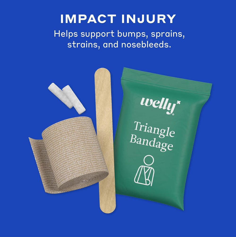 Welly Comprehensive First Aid Kit - FSA Eligible - Adhesive Bandages, Tape an...