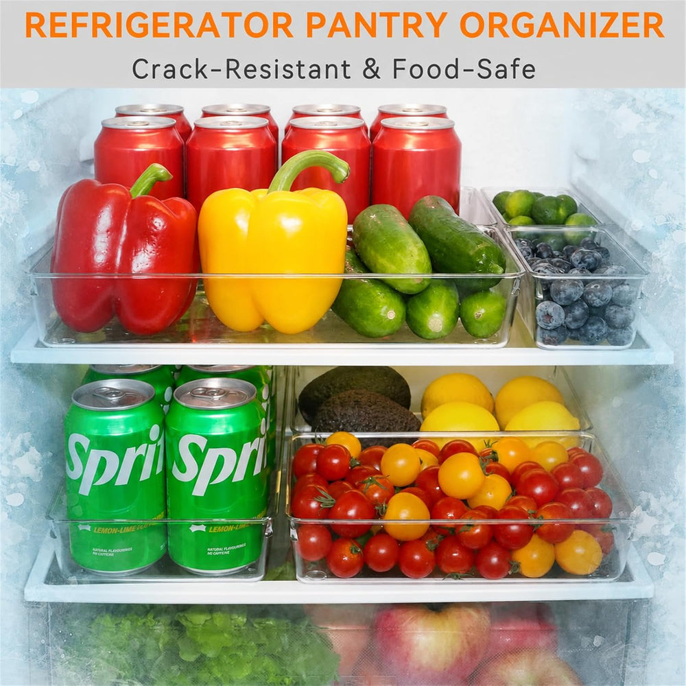 12 Pack Large Clear Plastic Drawer Organizer Trays | MULTI-USE Acrylic Drawer...