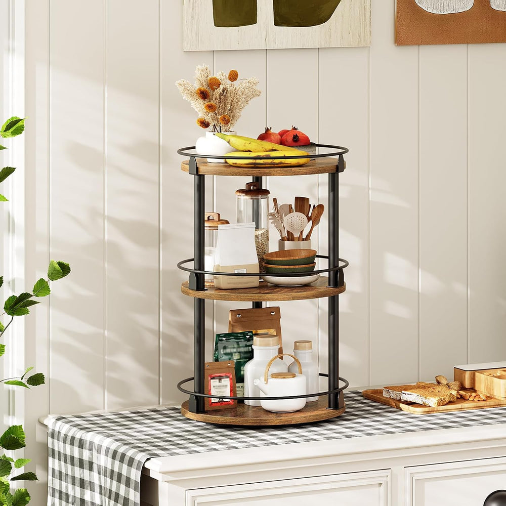YATINEY 3-Tier Lazy Susan Organizer, Rotating Spice Rack, Spinning Organizer,...