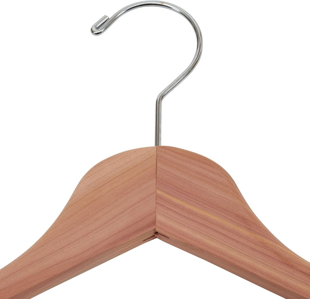 Household Essentials 26140 CedarFresh Red Cedar Wood Clothes Hangers with Fix...
