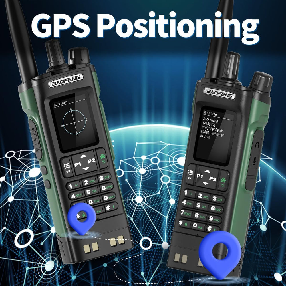 BAOFENG UV-32 Radio Ham Radio Handheld 10W Long Range Rechargeable NOAA Weath...