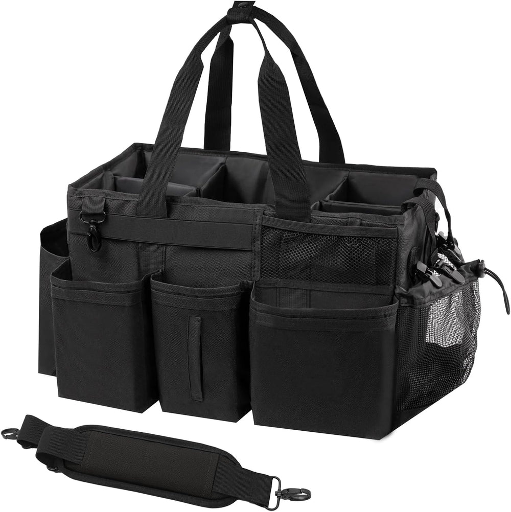 SCAVATA Wearable Cleaning Caddy Organizer with Handle & Shoulder Straps f...