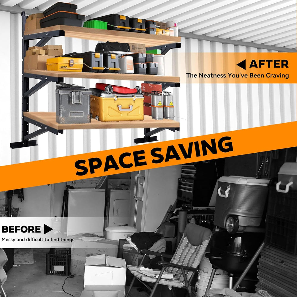 2 PCS Shipping Container Shelf Rack, 46.5"x21.5"