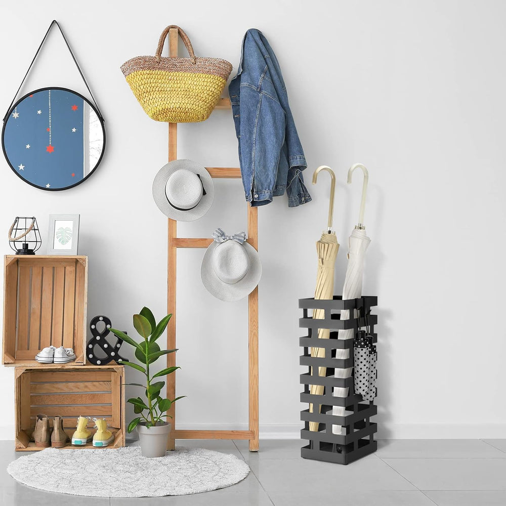 Tudomro Umbrella Stand Entryway, Tall Black