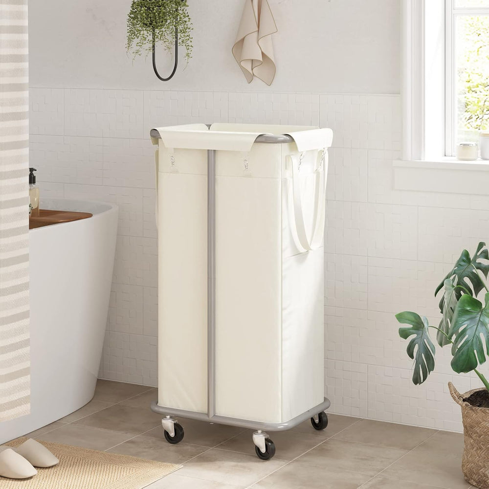 WOWLIVE 100L Rolling Laundry Basket with Wheels, Tall Laundry Hamper