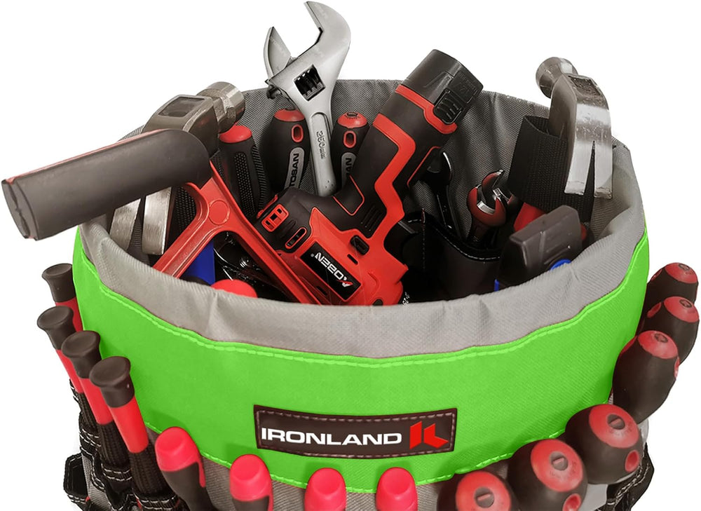 IRONLAND Bucket Tool Organizer Fit 3.5-5 Gallon Bucket, 51 Pockets, Bucket To...