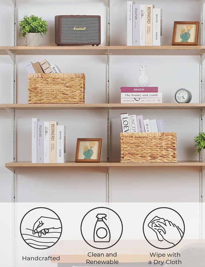 StorageWorks Wicker Basket, Baskets (2-Pack)