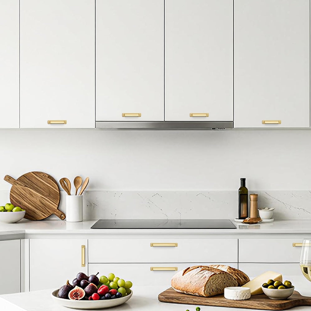 JOY DECOR Brushed Gold Cabinet Pulls Cabinet Handles, 3 Inch, 30 Pack
