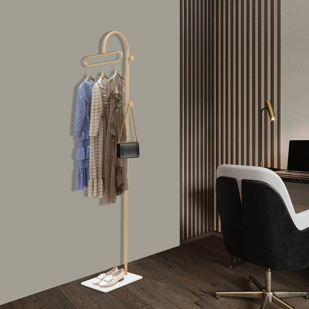 69"Retail Display Garment Rack, Metal Clothing Rack with Base and 3 Hook...