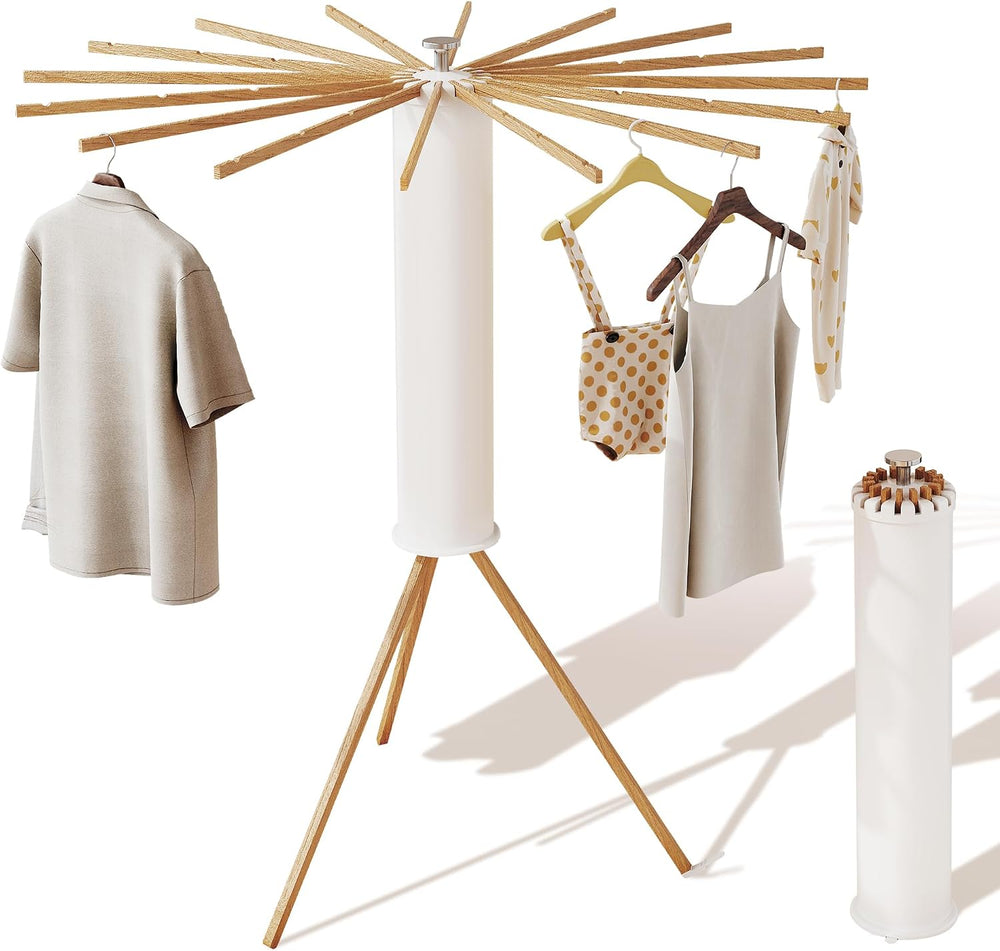 Clothes Drying Rack Tripod,Drying Rack Clothing,Laundry Drying Rack,Floor Sta...