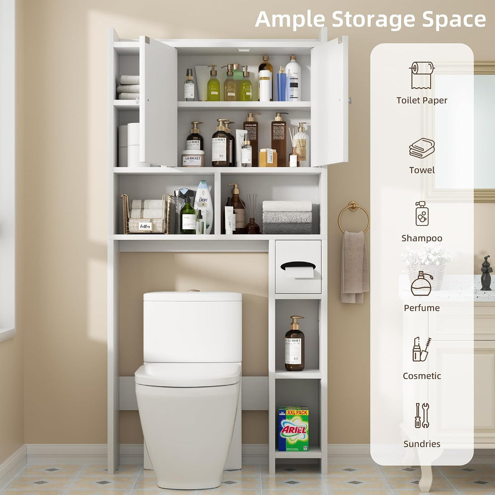 Shintenchi Over the Toilet Storage Cabinet, Bathroom Shelf Organizer