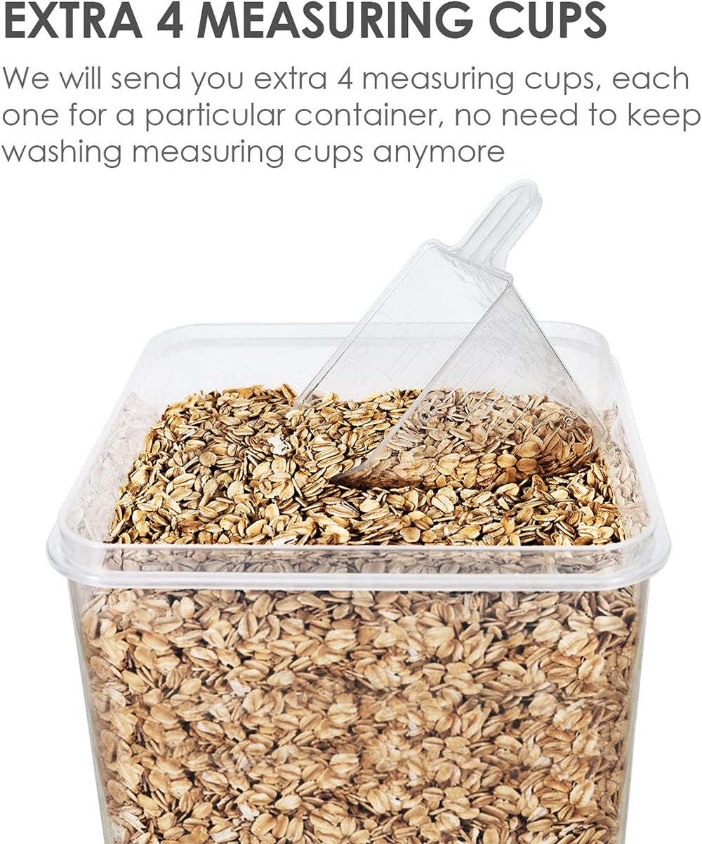 Vtopmart Extra Large Airtight Food Storage Containers, 6.5L, 4 Pcs