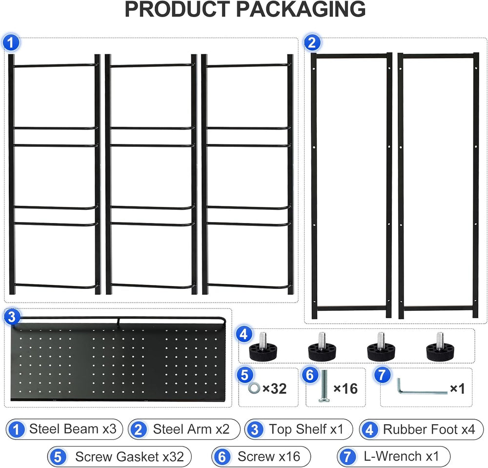 5 Gallon Water Bottle Holder 9-Tray 3/5 Gallon Water Jug Rack with Top Shelf ...