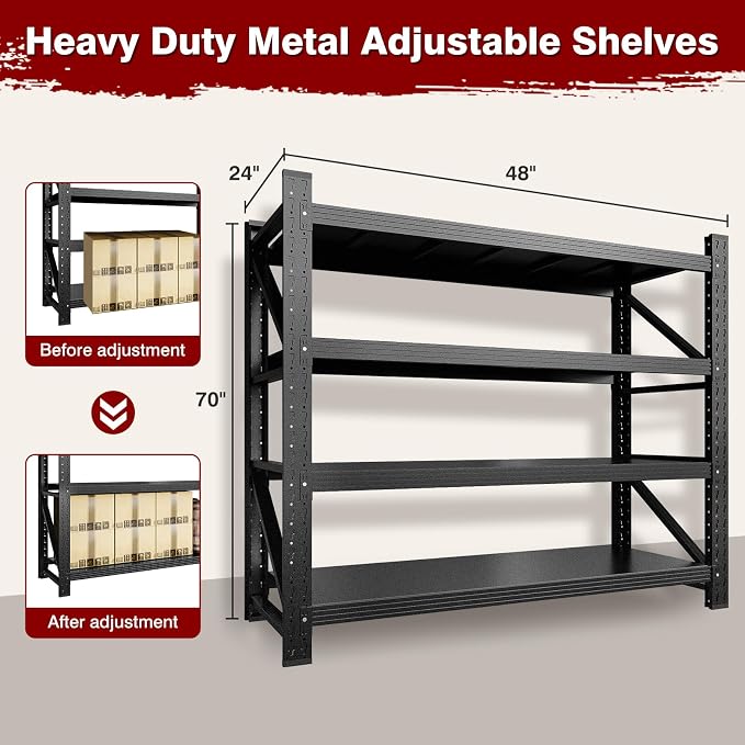 5000LBS Metal Steel Storage Shelves