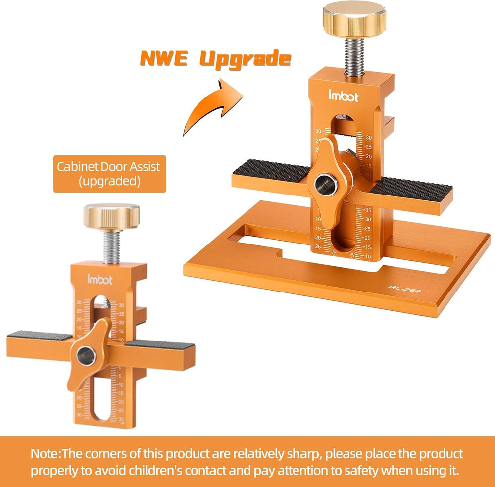 Imbot 3-in-1 Cabinet Door Mounting Jig, Cabinet Door Installation Positioner Kit