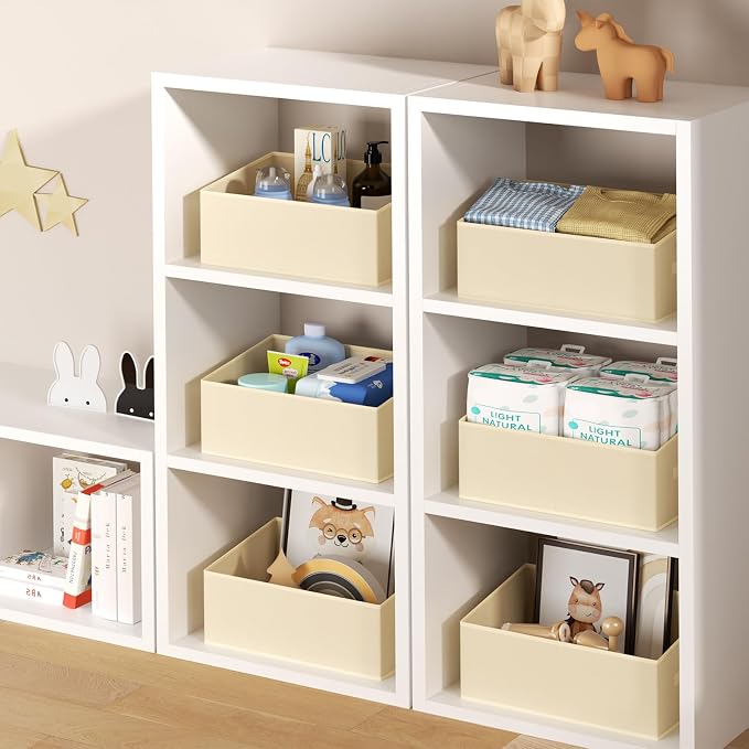 DIMJ Large Closet Storage Bins 8 Pack