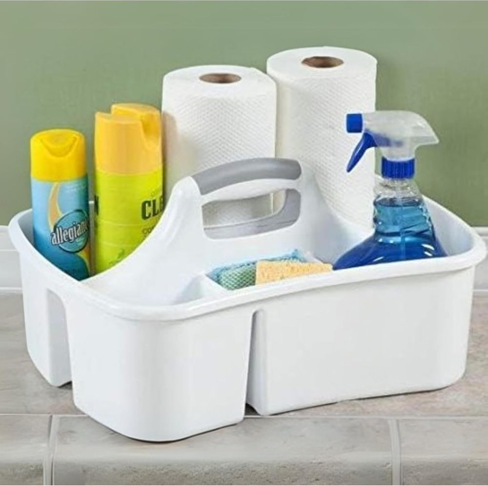 Extra Large 5 Gallon Divided Cleaning Caddy Organizer with Handle