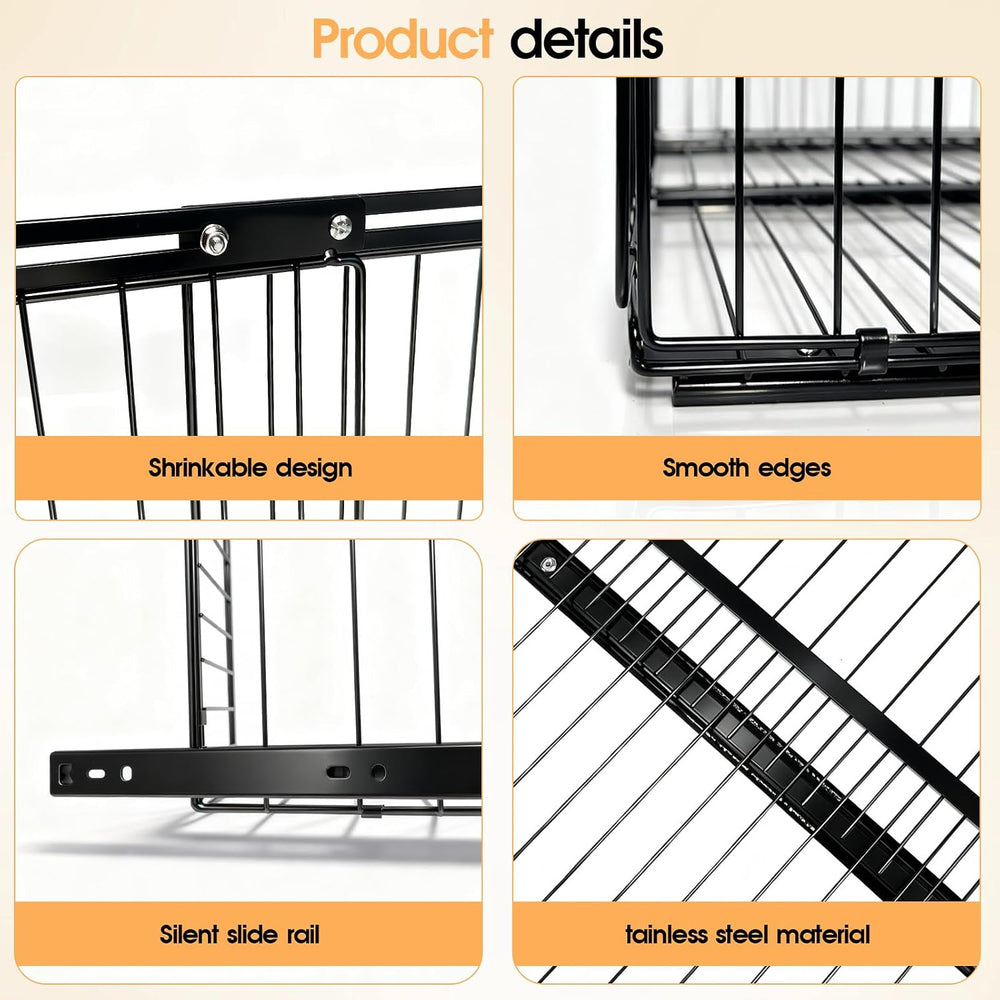 Expandable Pull Out Cabinet Organizer Adjustable Width 13"-20", Kit...