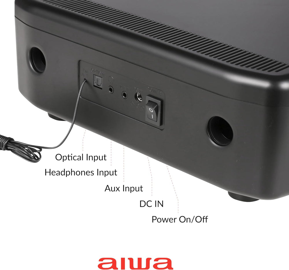 Aiwa - Exos 30W Home Speaker with CD Player, Bluetooth & FM Radio