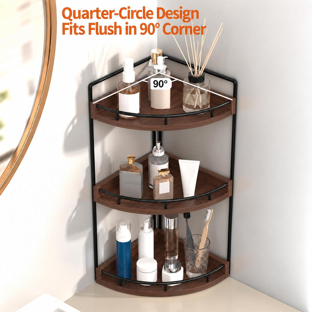 Dorhors Corner Bathroom Organizer Countertop,Vanity Counter Storage Shelf