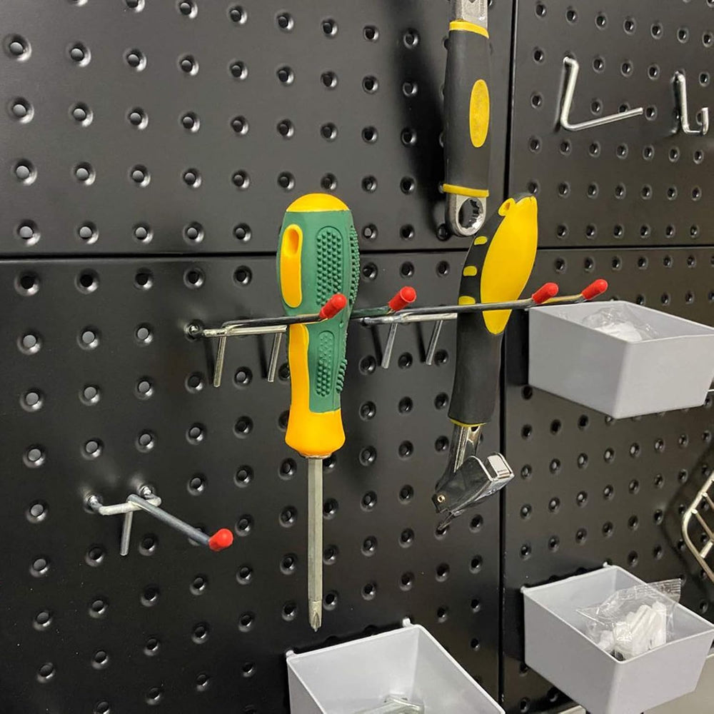Wallmaster Garage Pegboard Storage Organizer - 48pcs Pegboard Hooks Set