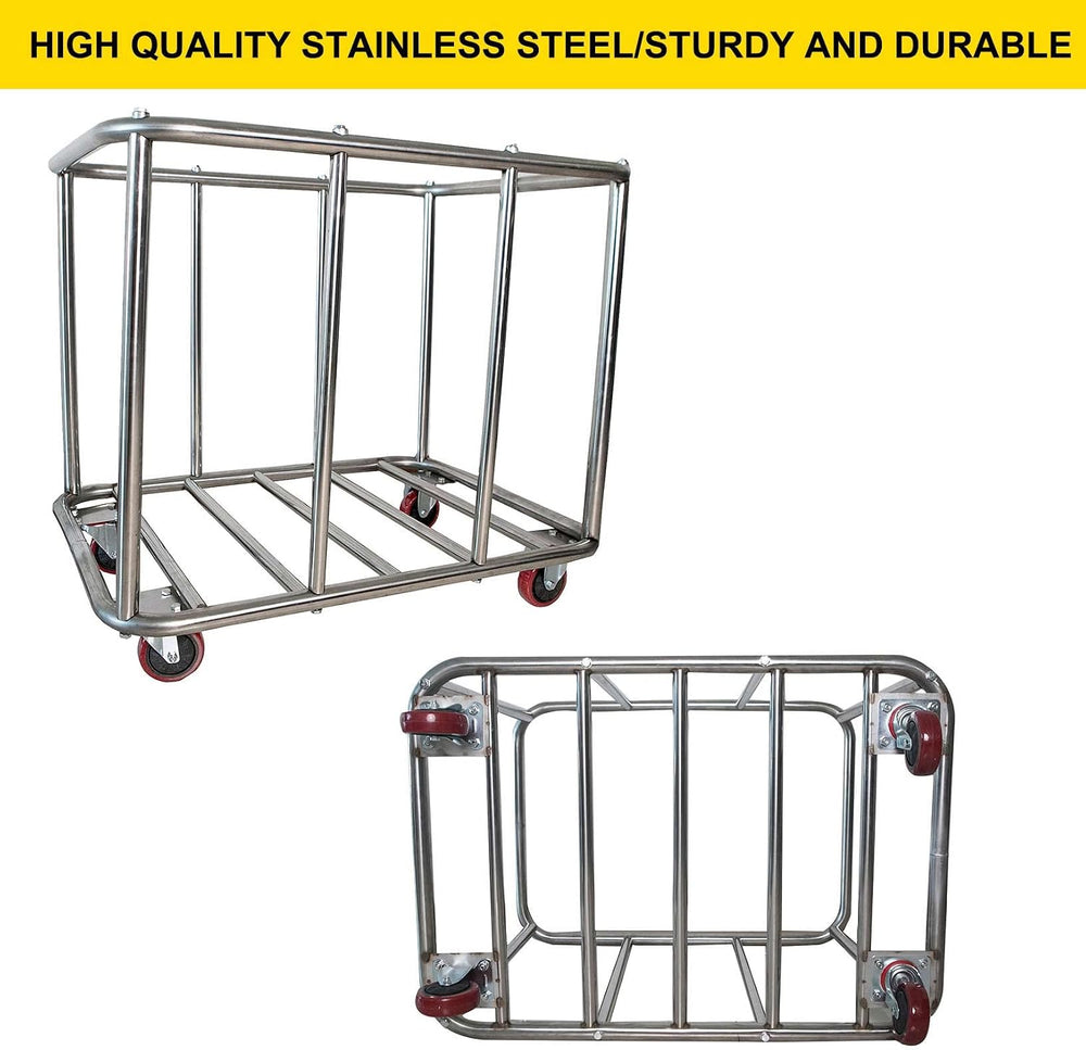 Commercial Laundry Cart with Wheels,400L Heavy Duty Laundry Hampers