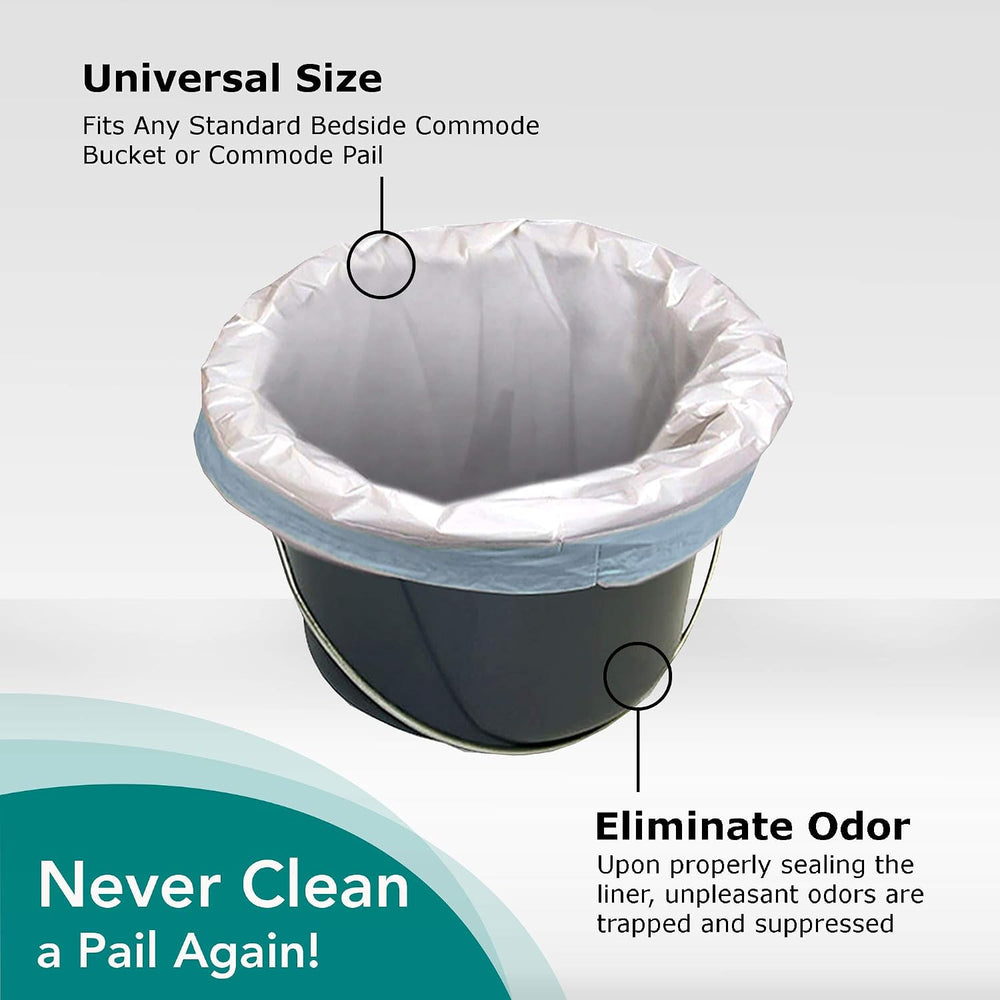 Commode Liners – Pack of 150 Disposable Commode Liners – Fits All Standard Be...