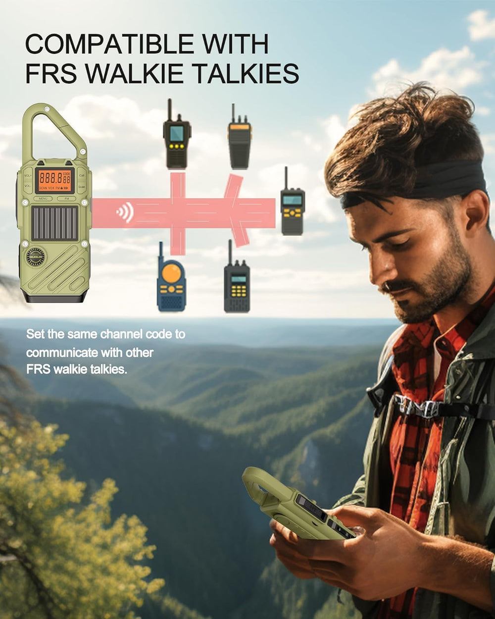 Walkie Talkies Long Range for Adults, Emergency Heavy Duty 2 Way Radio with F...
