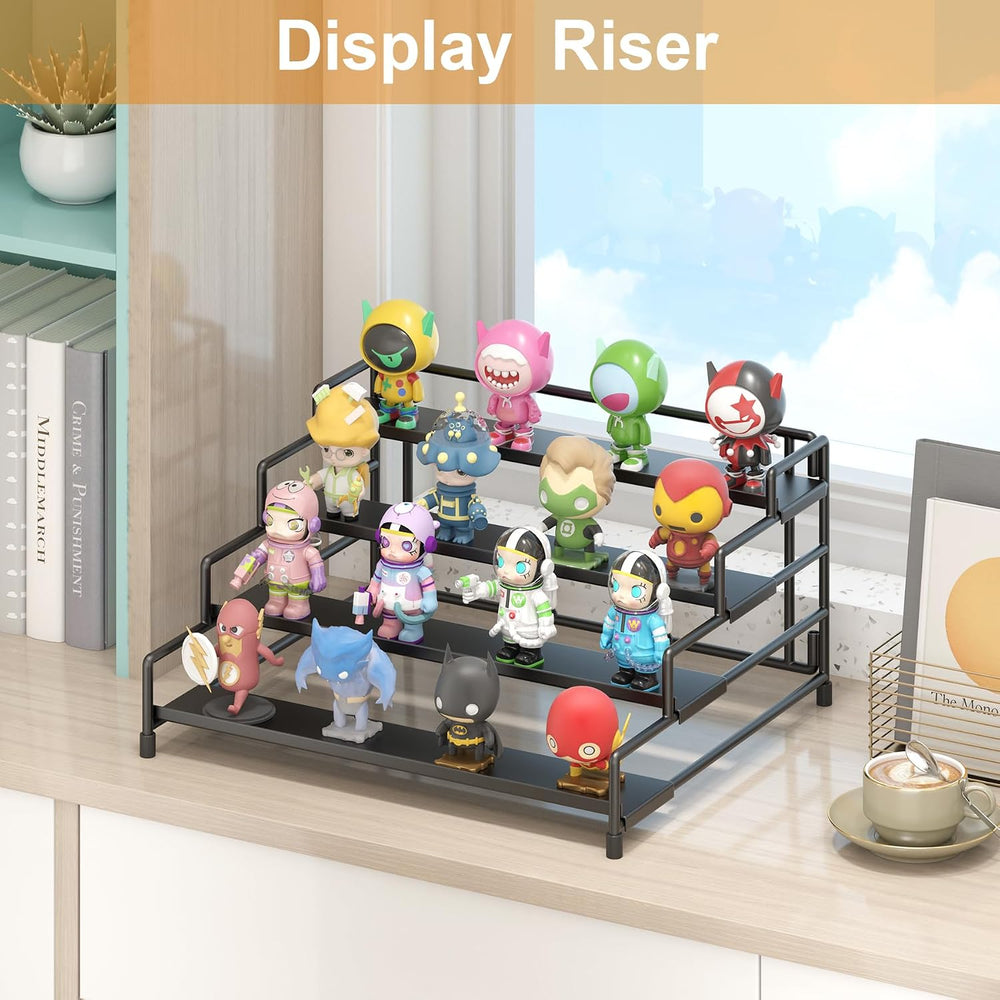 RUILALIFE 4-Tier-Spice-Rack-Organizer-for-Cabinet, Adjustable Depth Spice Hol...