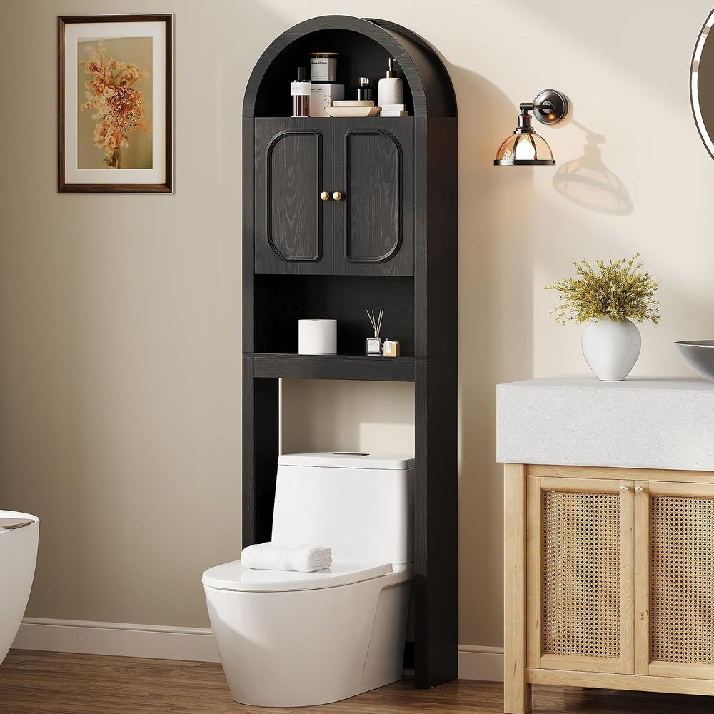 Arched Over the Toilet Storage Cabinet, Freestanding Bathroom Organizer