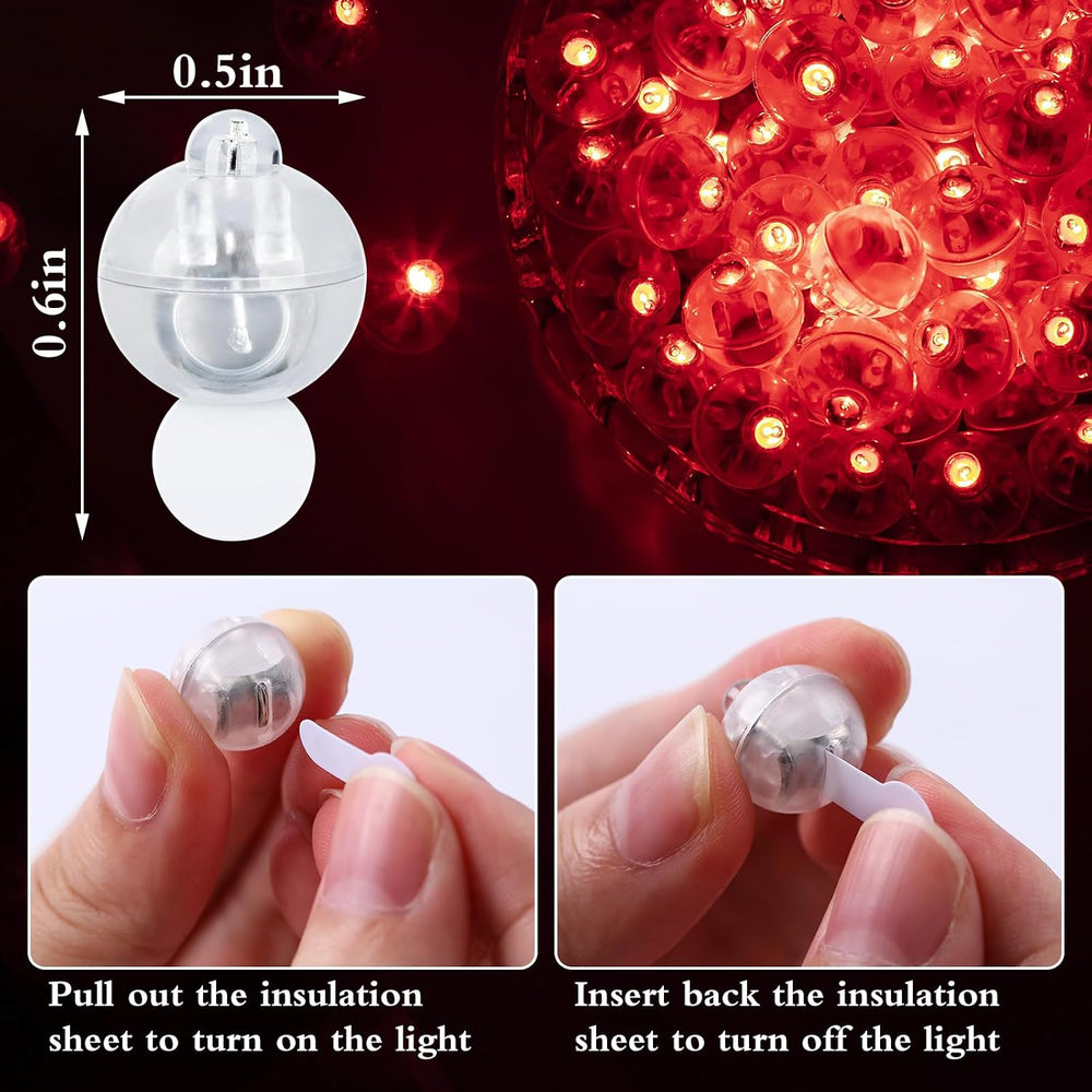 200pcs Balloon Lights,Round LED Ball Lamp for Latex Balloon Paper Lantern Par...