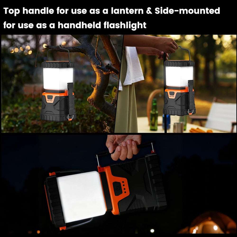 LED Camping Lantern Rechargeable,1000LM, Portable with 5 Ligth Modes, IP44 Wa...