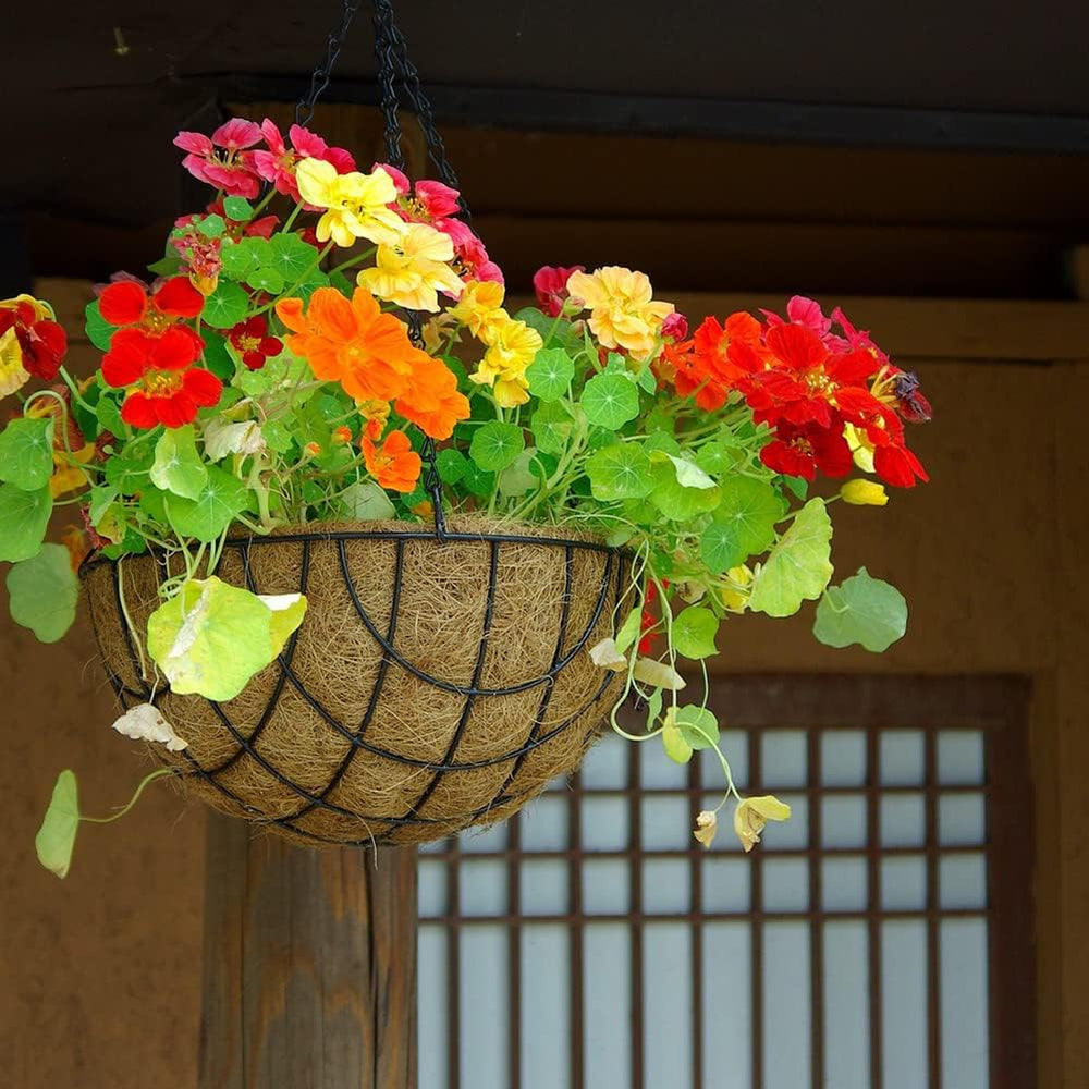 2PCS Hanging Basket Liners Coco Liner 20 Inch Round Coconut Coir Basket for P...