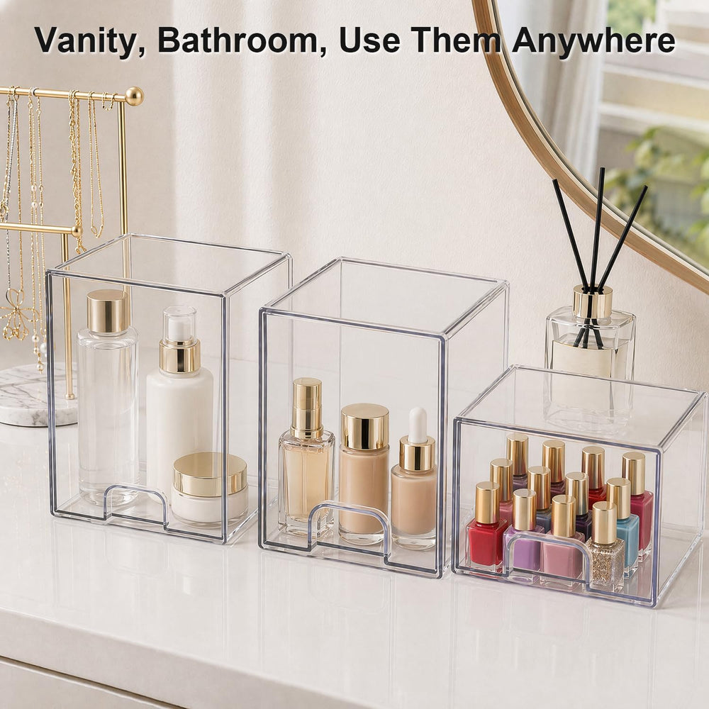 Bottle Organizer for Countertop,Under-Cabinet Acrylic Stackable Drawers