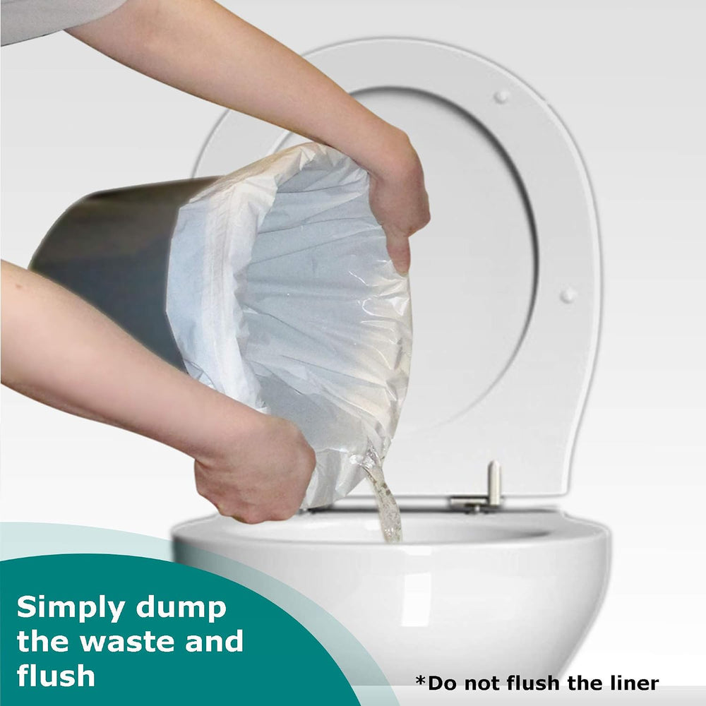 Commode Liners – Pack of 150 Disposable Commode Liners – Fits All Standard Be...